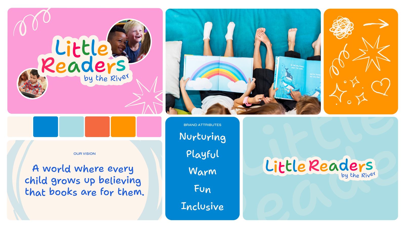 Little Readers by the River brand board
